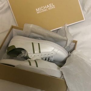 Michael Kors Leather Tennis Shoes - Irving Stripe